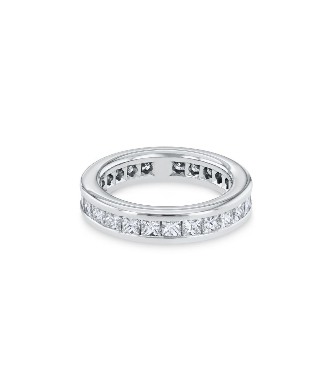 Обручальное кольцо с бриллиантами(2,40 ct.) из платины 950 пробы 