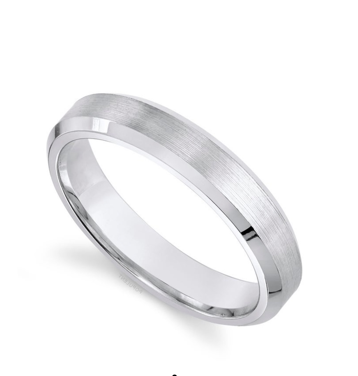 Обручальное кольцо из платины(4,0 мм.)